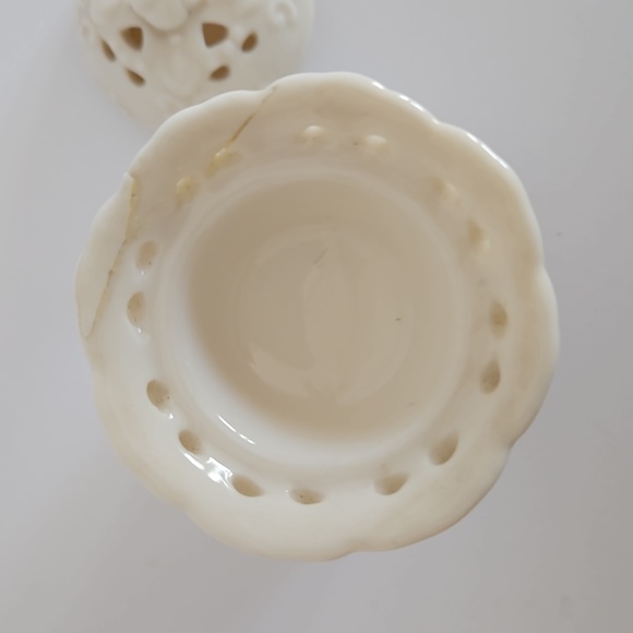 SKYE MCGHIE CREAM LACE pattern incense or tea candle holder - Picture 4 of 8